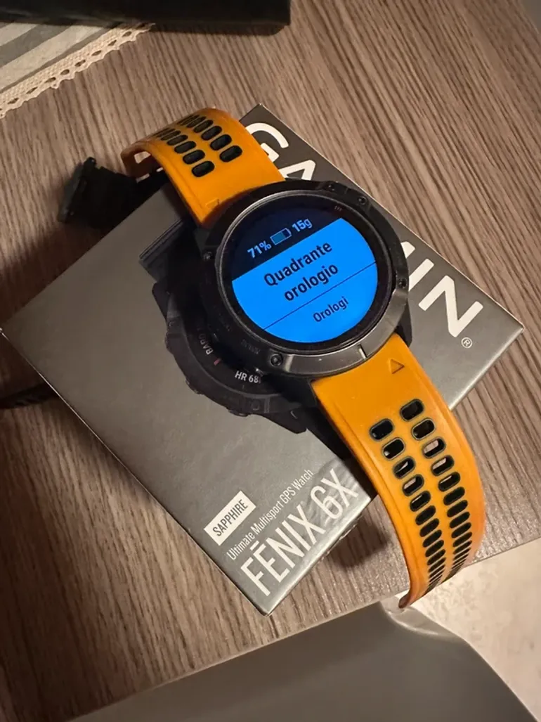 Used Garmin Fenix 6x Sapphire bike — image 2 of 5