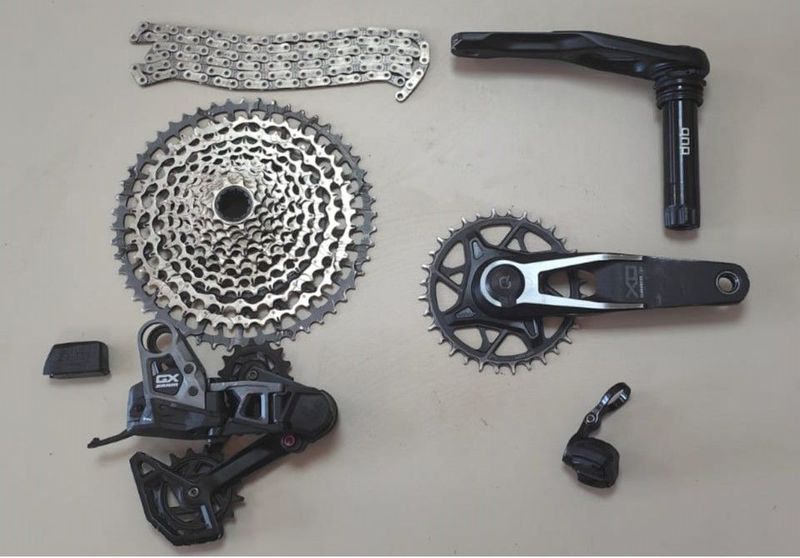 Used Sram GX 12v AXS with Quarq Power Meter 2025 Groupset