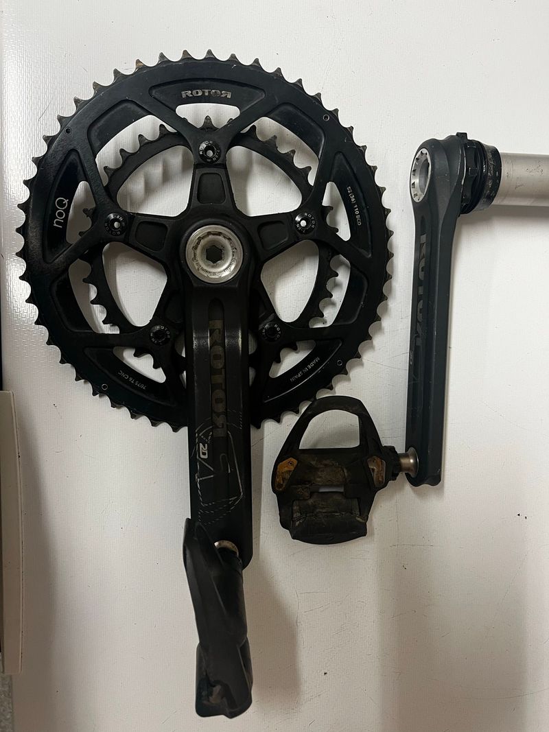 Brugt Rotor 2D Crankset 2019 Drivetrain & Pedals