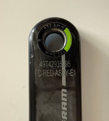 Used Sram Red E1 Crank - wide 2026 bike — image 4 of 9