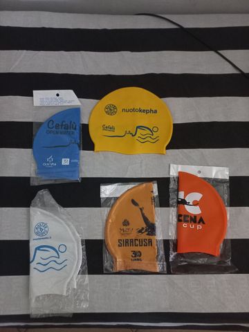 Sicilia open water Swimming Cap Swimming usato