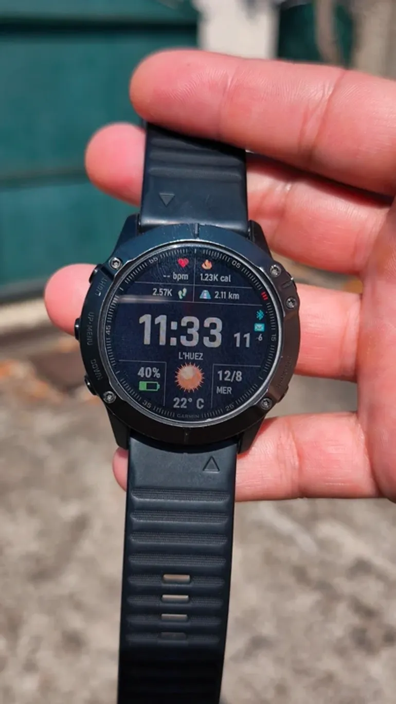 Garmin Fenix 6X Sapphire bike usato — immagine 7 di 8