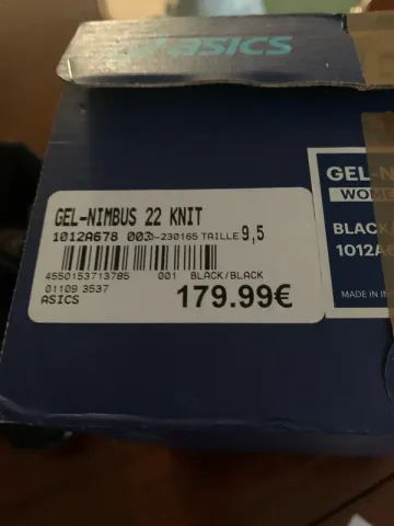 Used Asics Gel-Nimbus Running Shoes