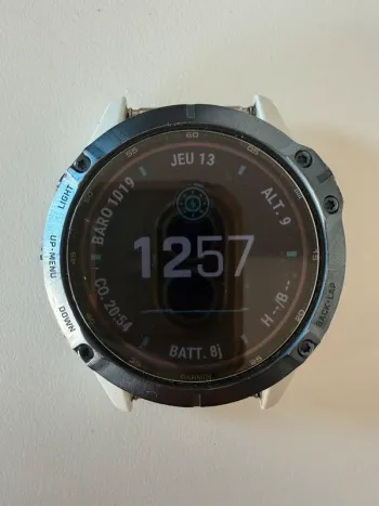 Used Garmin Fenix 6 Pro Solar Titanium bike — image 2 of 12