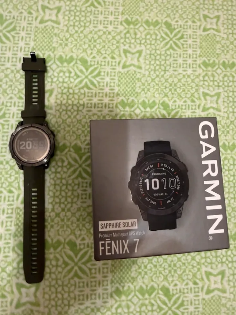 Garmin Fenix 7 Sapphire Solar bike usato — immagine 2 di 4
