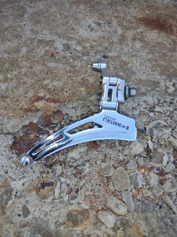 Used Sr Suntour Cyclone MK-II Braze-on Drivetrain & Pedals