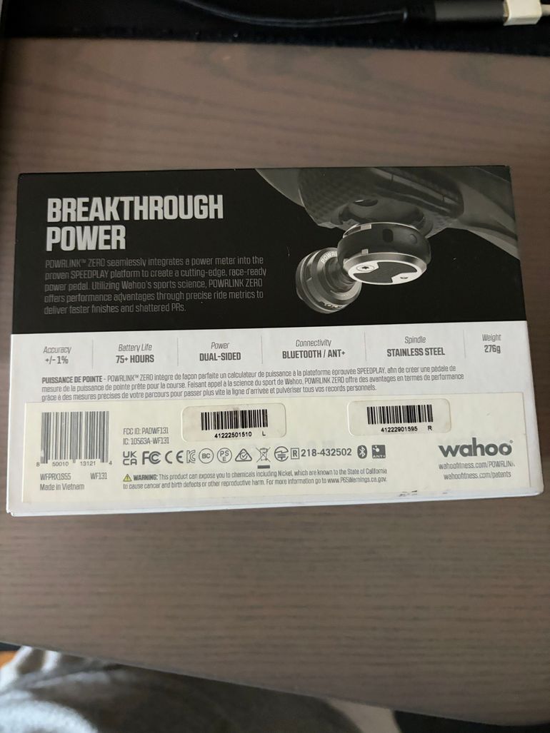 Použité Wahoo Speedplay POWRLINK ZERO 2025 bike — obrázek 13 z 13