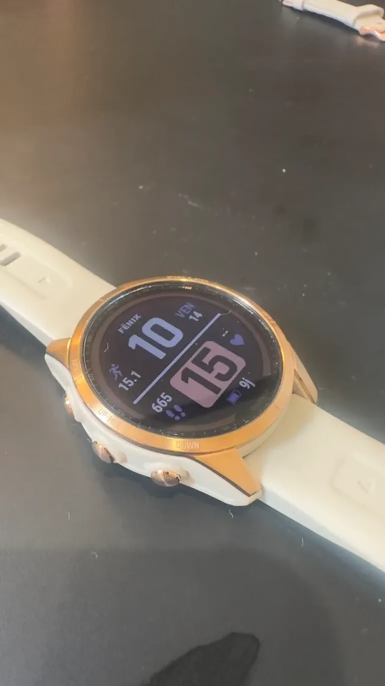 Used Garmin Fenix 7s Pro Sapphire Solar bike — image 4 of 4