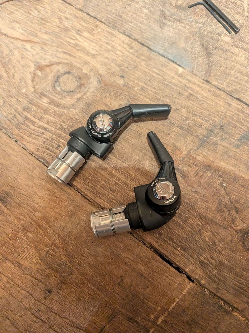 Tweedehands Shimano Dura-Ace SL-BSR1 TT Shifters Drivetrain & Pedals