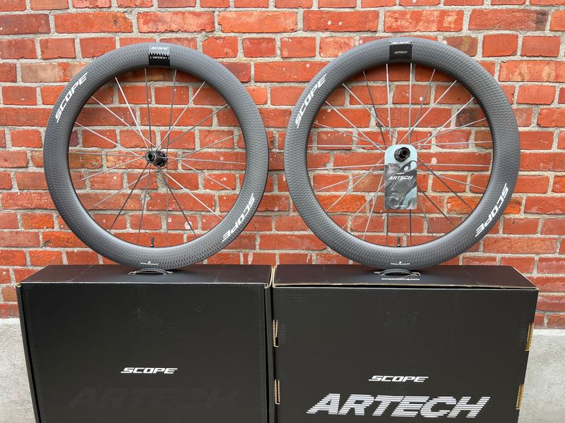 Scope NEW! Artech 6 full carbon/3D Hubs/Shimano/1244 gram! HIGH END Wheelset 2026 Wheels usato
