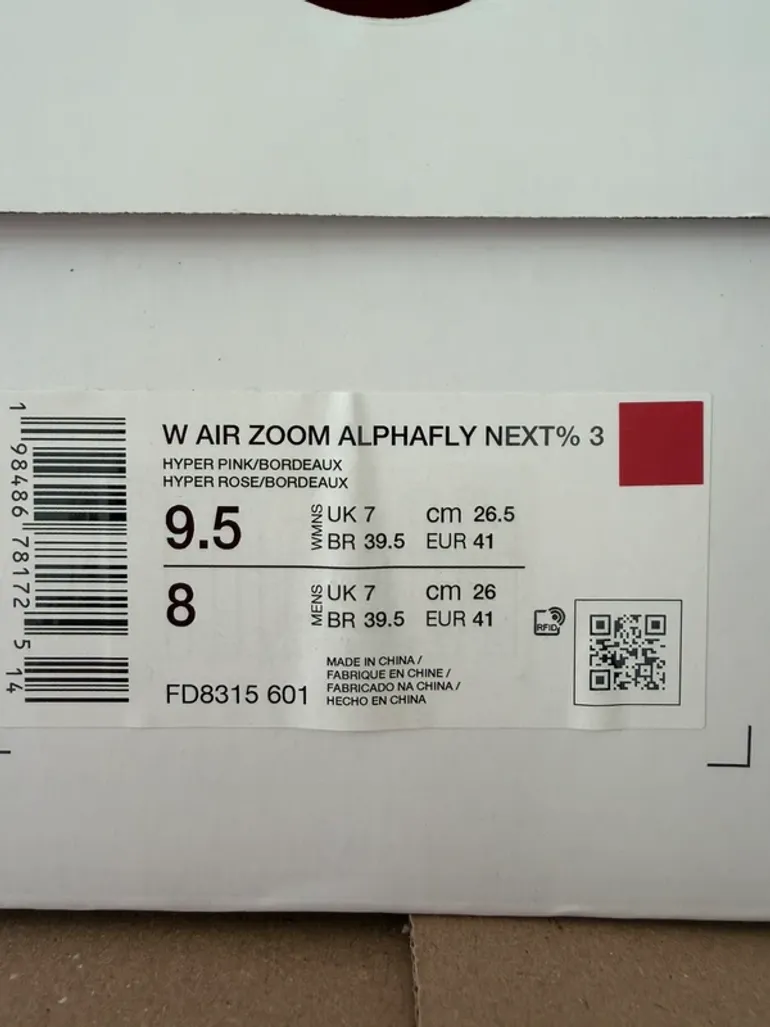Used Nike Air Zoom Alphafly Next% 3 bike — image 11 of 11