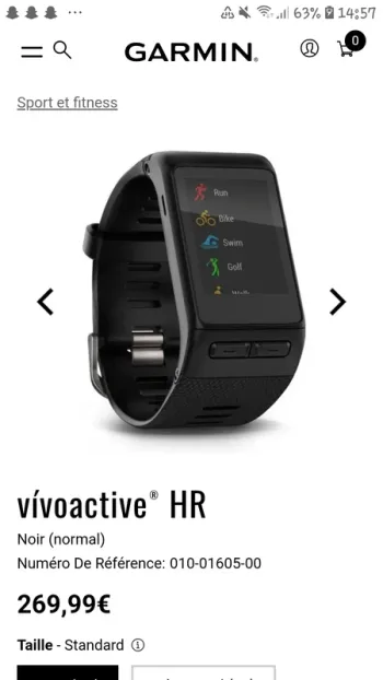 Použité Garmin Smartwatch bike — obrázek 1 z 5