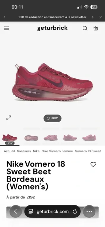 Tweedehands Nike Vomero 18 bike — afbeelding 2 van 3