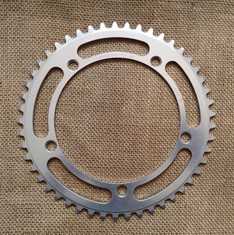 Used Sr Suntour Superbe 144BCD 49t 1/8" Chainring Drivetrain & Pedals