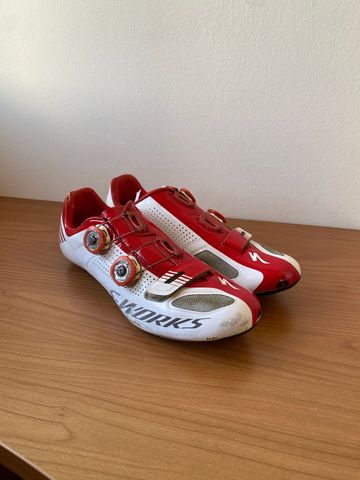 Used Specialized S-Works Red Cycling Shoes