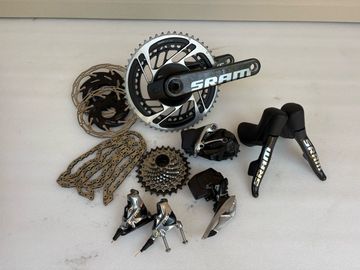 Used Sram Red AXS D1 HRD 2x12-Speed Disc Full Groupset Groupset