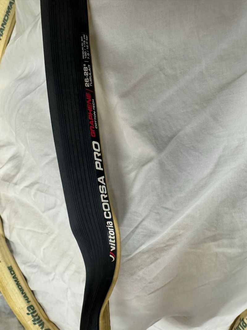 Używany Vittoria Corsa Pro Graphene Cotton-Tech Tubular 2026 Tyres & Tubes
