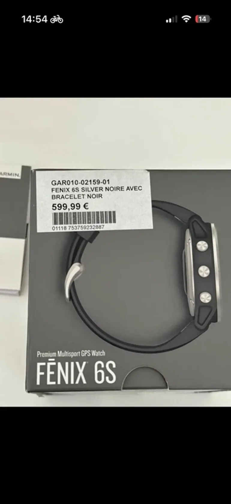 Used Garmin Fenix 6S bike — image 2 of 4