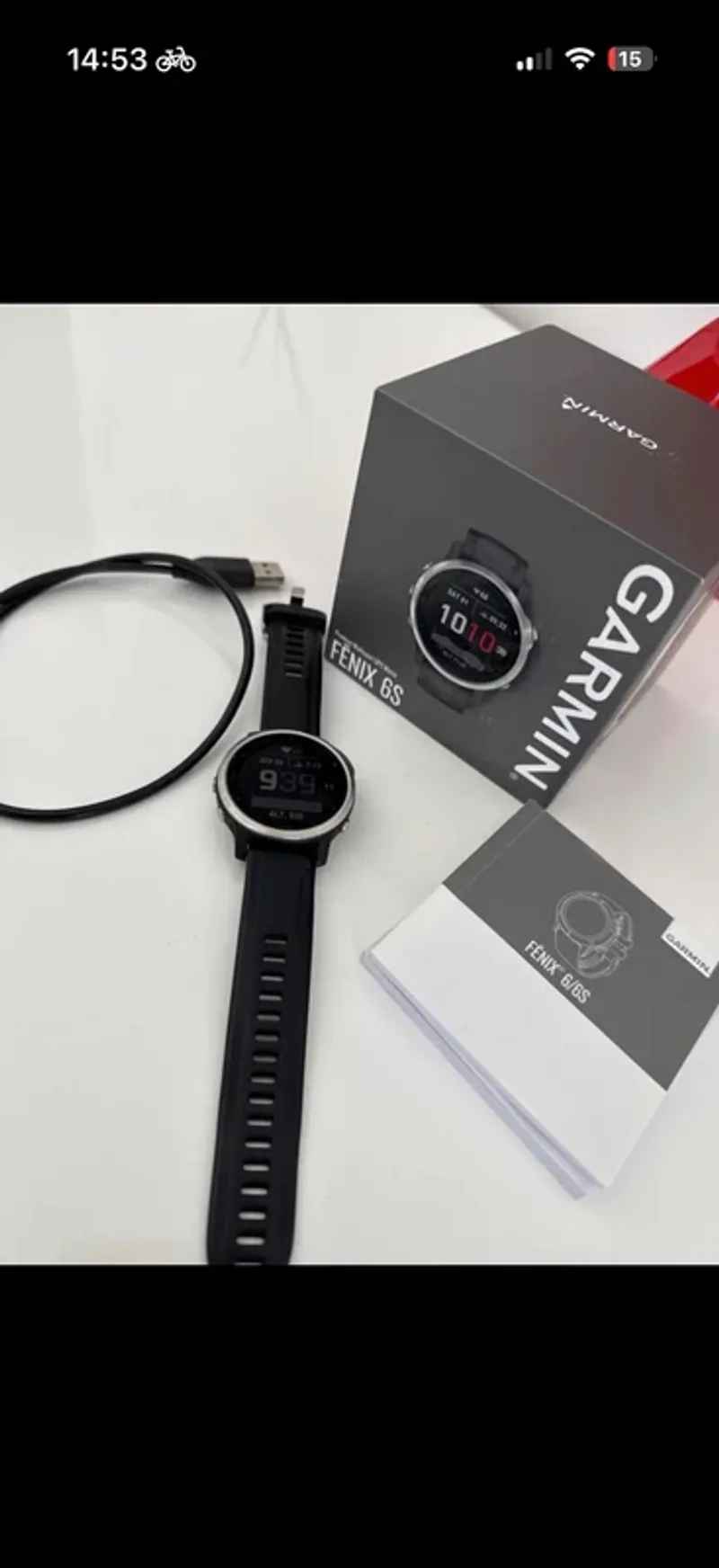 Used Garmin Fenix 6S Electronics