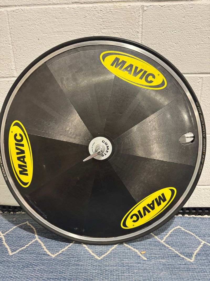 Used Mavic Comete Carbon Disc Wheel Track Wheels