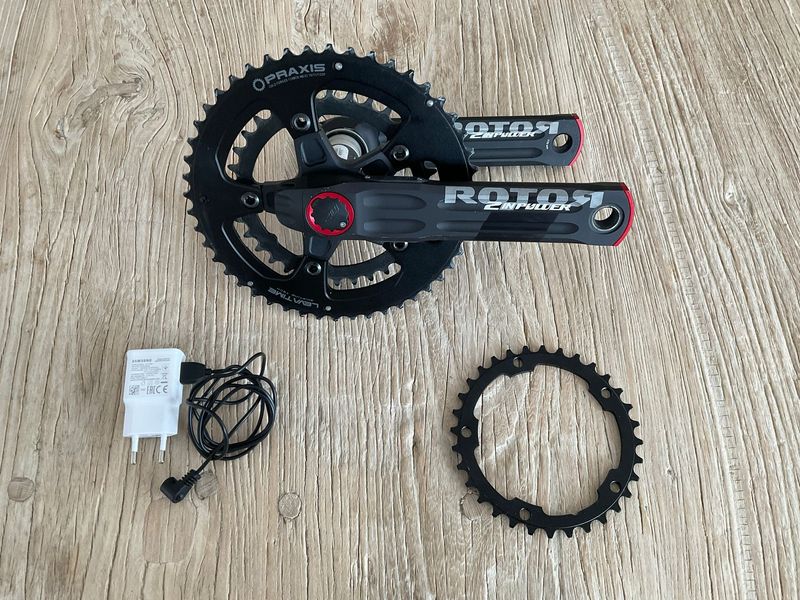 Used Rotor 2INpower DM Road / Gravel Powermeter Crankset (175mm – 48/32T) Drivetrain & Pedals