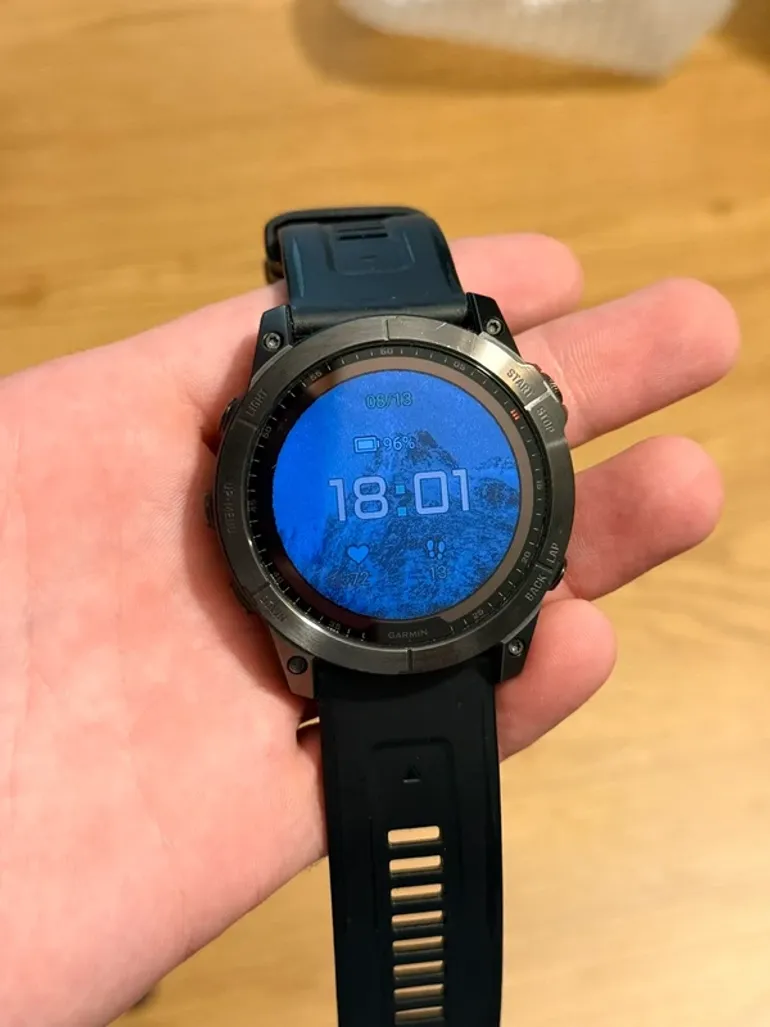 Used Garmin Fenix 7X Solar bike — image 2 of 8