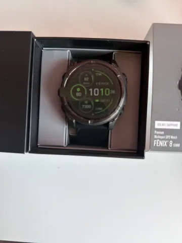Gebrauchtes Garmin Fenix 8 51 MM Sapphire Solar bike — Bild 2 von 3