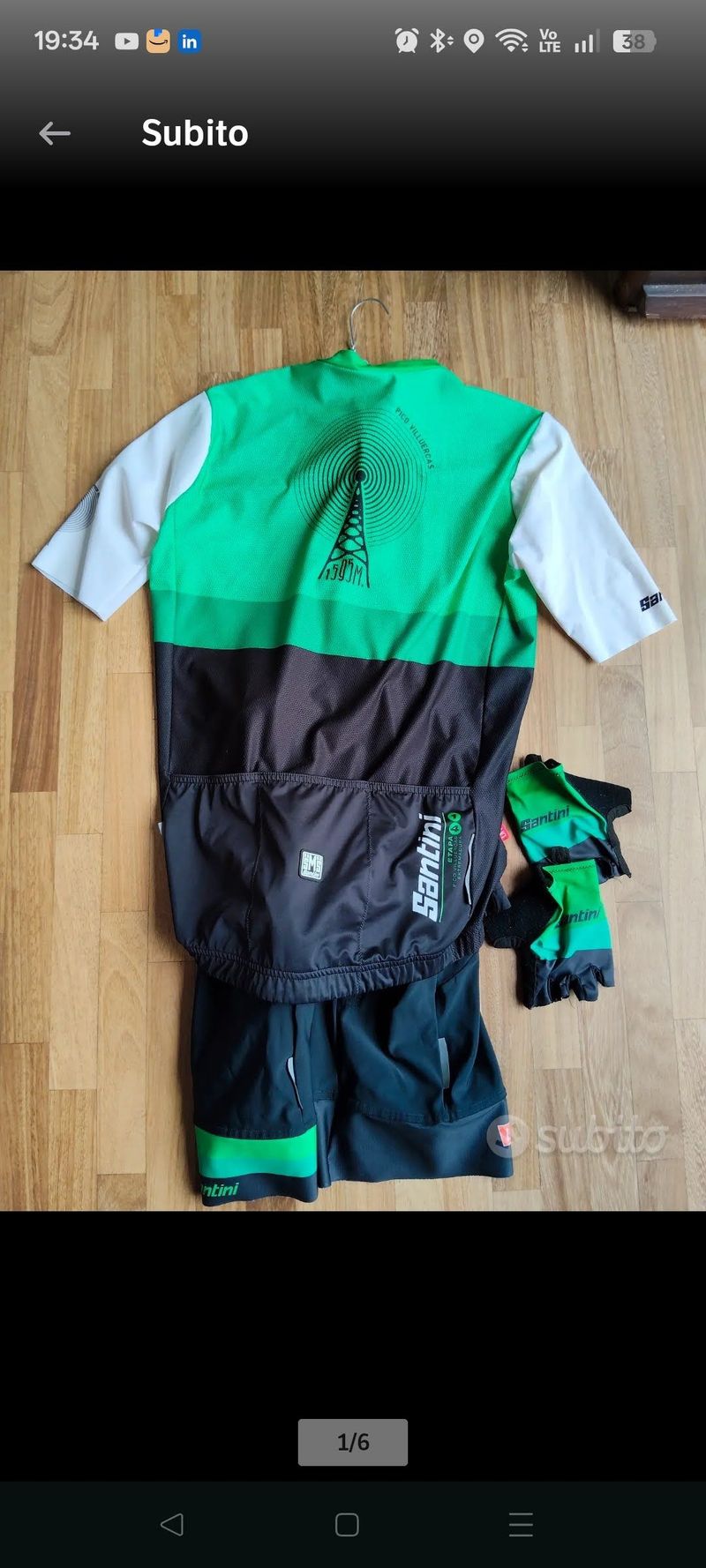 Použité Santini Vuelta Extremadura Kit 2021 Cycling Clothing