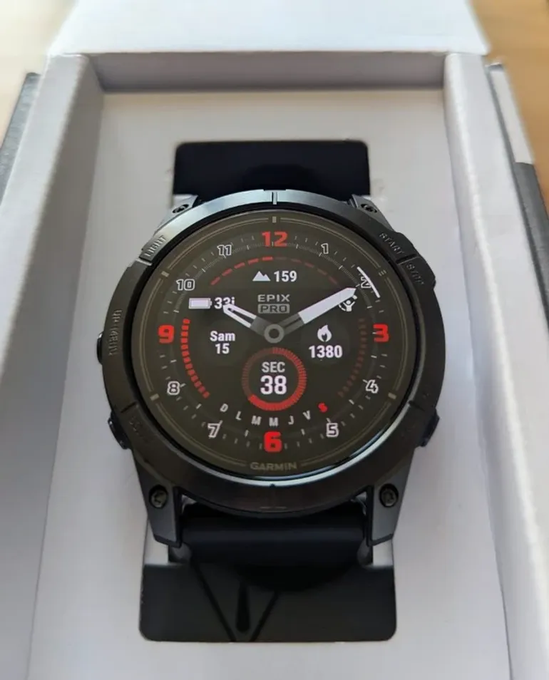 Used Garmin Epix Pro (Gen2) 51mm Sapphire bike — image 6 of 7