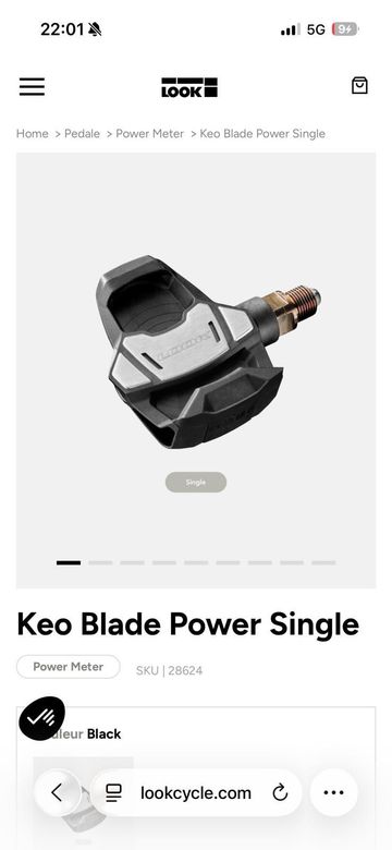 Brugt Look Keo Power Blade Single 2025 bike — billede 3 af 4
