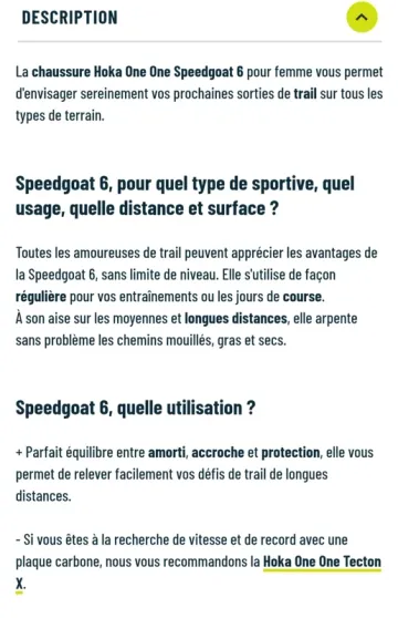 Hoka Speedgoat 6 bike d'occasion — image 5 sur 5