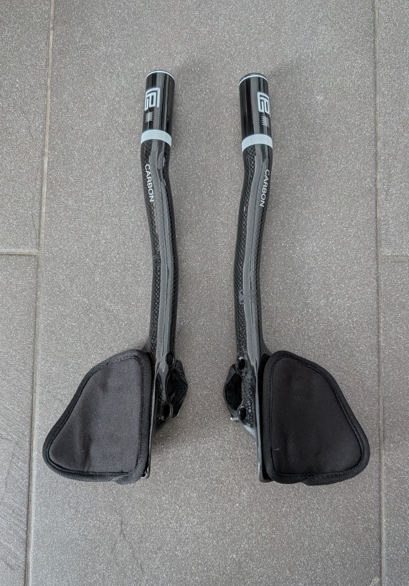 Used PLATT Carbon Handlebar Racing / Triathlon Aerobar Cockpit
