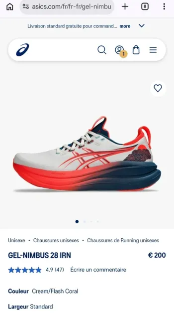 Tweedehands Asics Gel-Nimbus 28 bike — afbeelding 2 van 10