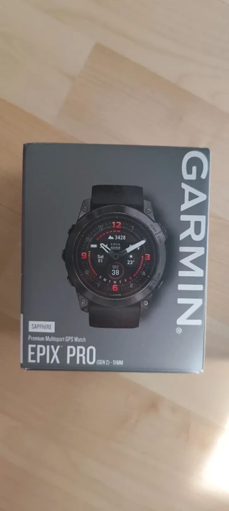 Käytetty Garmin Epix Pro (Gen 2) Sapphire Titanium bike — kuva 3 / 5