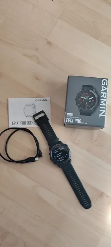 Used Garmin Epix Pro (Gen 2) Sapphire Titanium Electronics