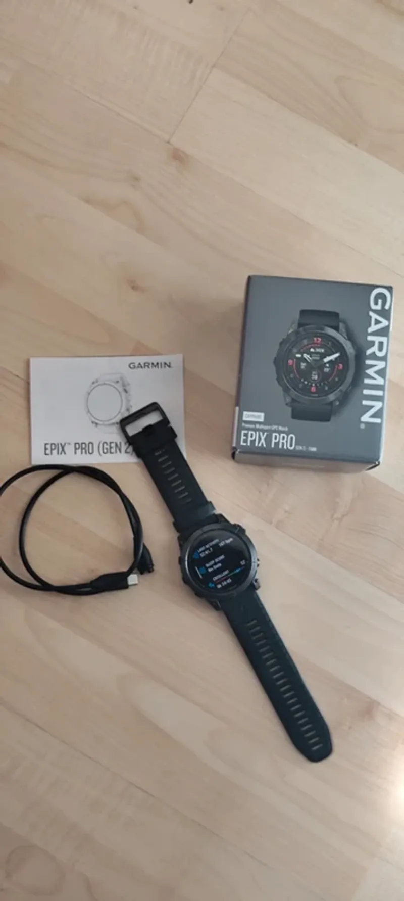 Käytetty Garmin Epix Pro (Gen 2) Sapphire Titanium bike — kuva 1 / 5