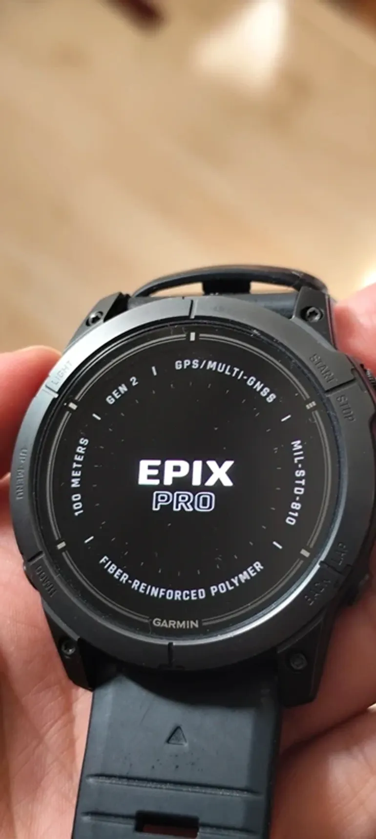 Used Garmin Epix Pro (Gen 2) Sapphire Titanium bike — image 2 of 5