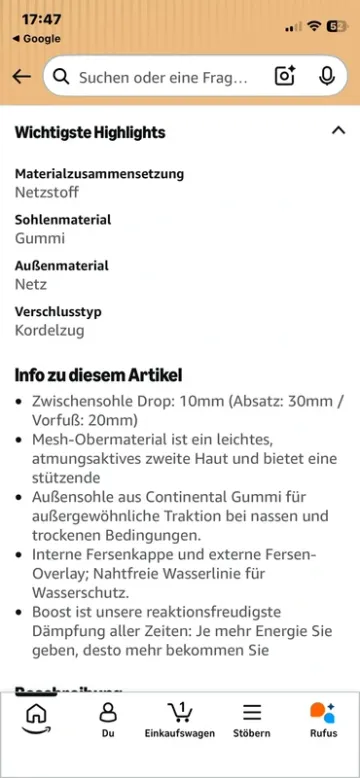 Brugt Adidas Response Trail Boost bike — billede 10 af 10