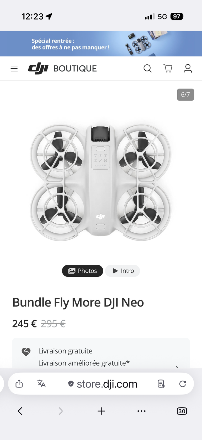 Použité DJI neo bike — obrázek 3 z 4