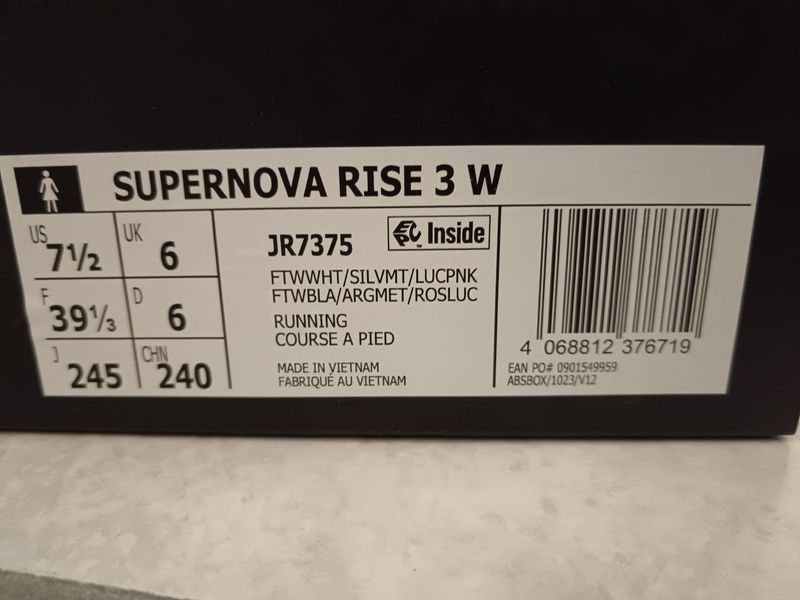 Used Adidas Supernova Rise 3 2026 Running Shoes