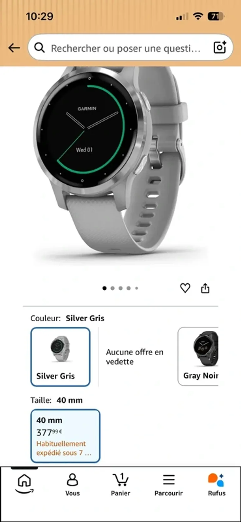 Used Garmin vivoactive 4s bike — image 3 of 3