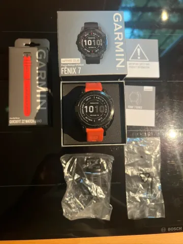 Used Garmin Fenix 7 Sapphire Solar bike — image 1 of 13