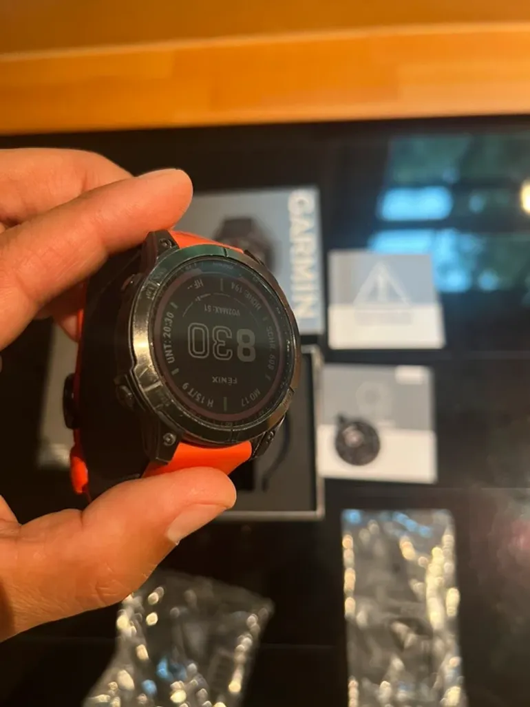 Used Garmin Fenix 7 Sapphire Solar bike — image 6 of 13