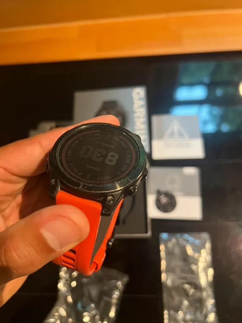 Used Garmin Fenix 7 Sapphire Solar bike — image 7 of 13