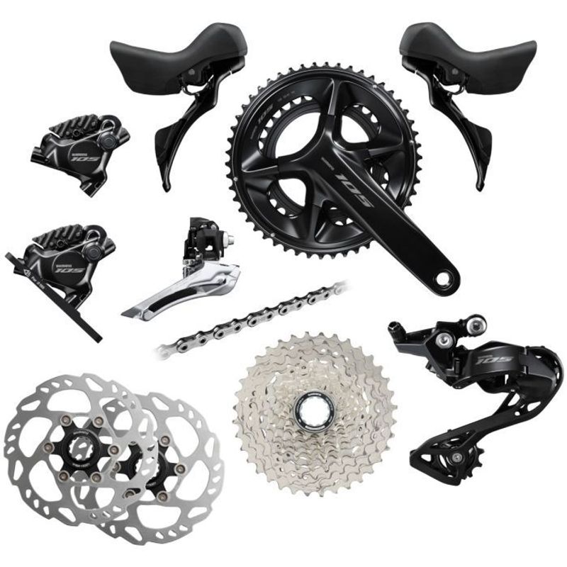 Käytetty Shimano 105 R7100 2025 Groupset