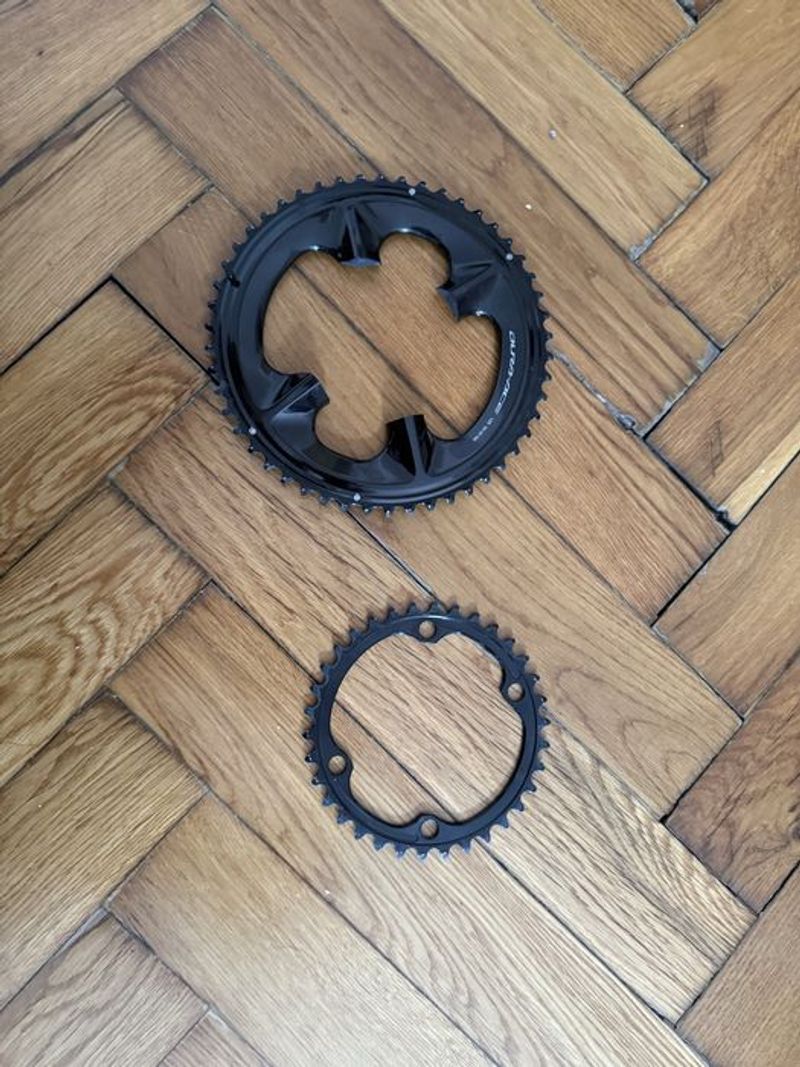 Tweedehands Shimano Dura-Ace 9200 Chainrings 50/34 2026 Drivetrain & Pedals