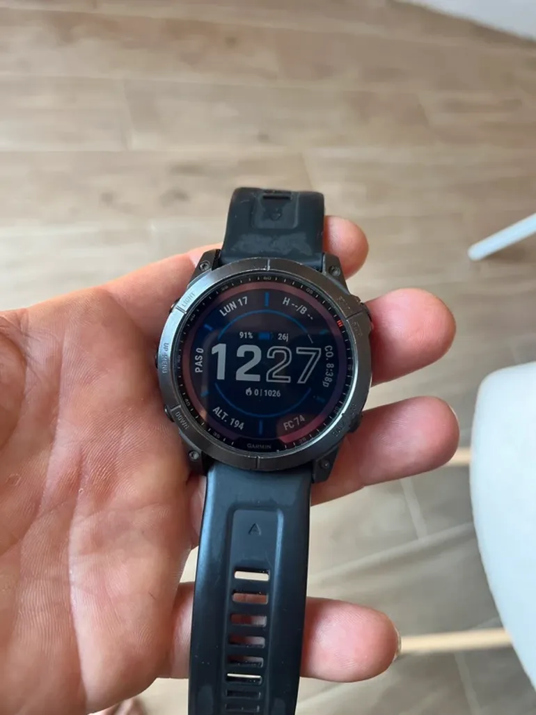 Used Garmin Fenix 7X Sapphire Solar bike — image 4 of 4
