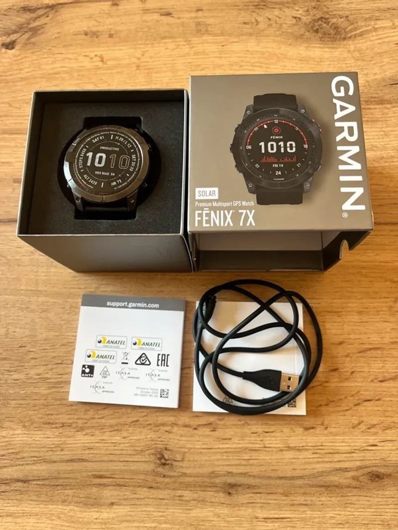 Used Garmin Fenix 7X Sapphire Solar Electronics