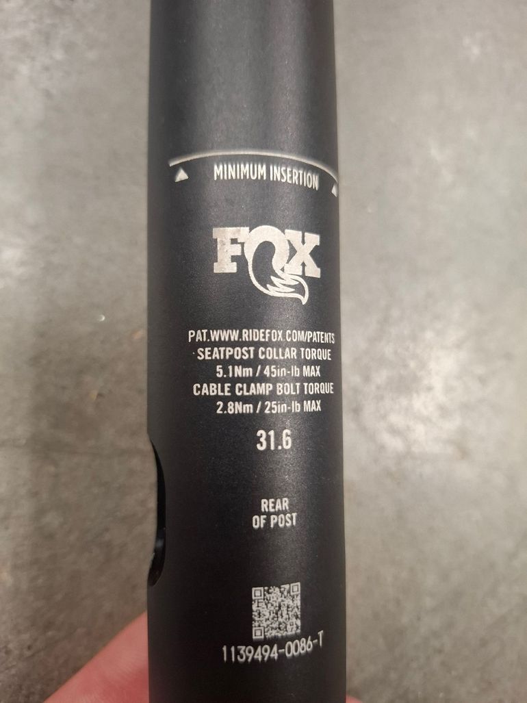 Used Fox Transfer SL Dropper Post 2025 bike — image 3 of 6