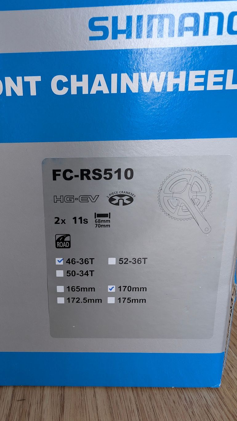 Brugt Shimano FC-RS510 bike — billede 3 af 3